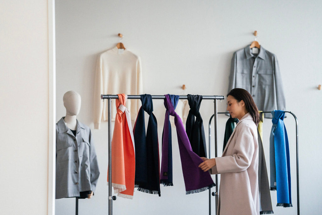 (激渋) 腰巻きストール　配色◎ 激渋) 腰巻きストール 配色◎