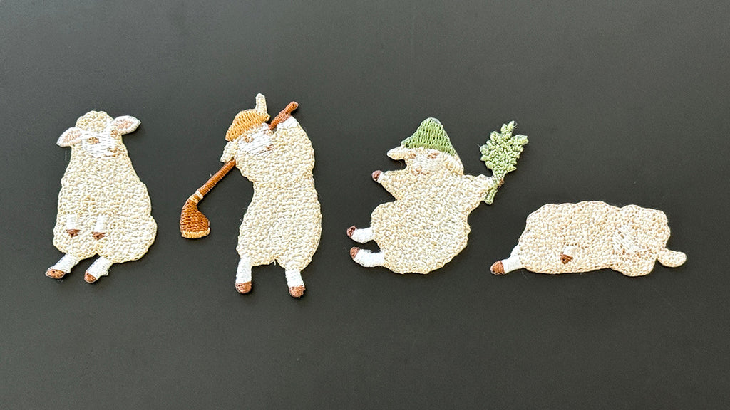 【新ひつじ登場！】可愛いひつじ刺繍を、ストールにも付けられるようになりました – MITSUBOSHI 1887