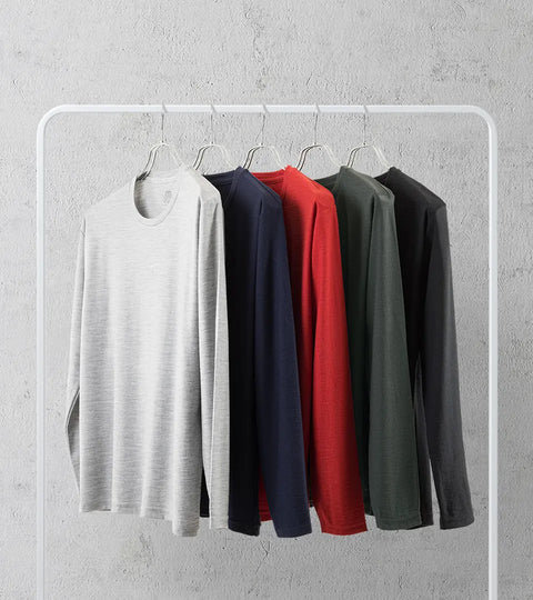 メリノウールの長袖Tシャツ、実は夏にもお勧めです。