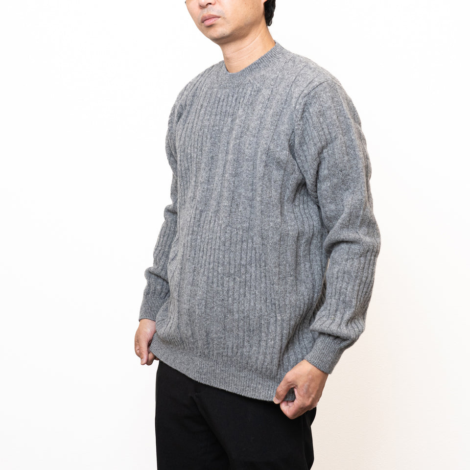 【買えないセーター】 ReBirth WOOL 7ゲージセーター/リブ柄 【ID:10～14】