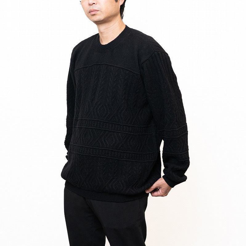 【買えないセーター】 ReBirth WOOL 7ゲージセーター/ケーブル柄/全5色 【ID:15~19】