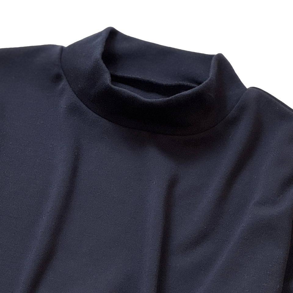 スーパーメリノ モックネックカットソー(ウォッシャブルウール)