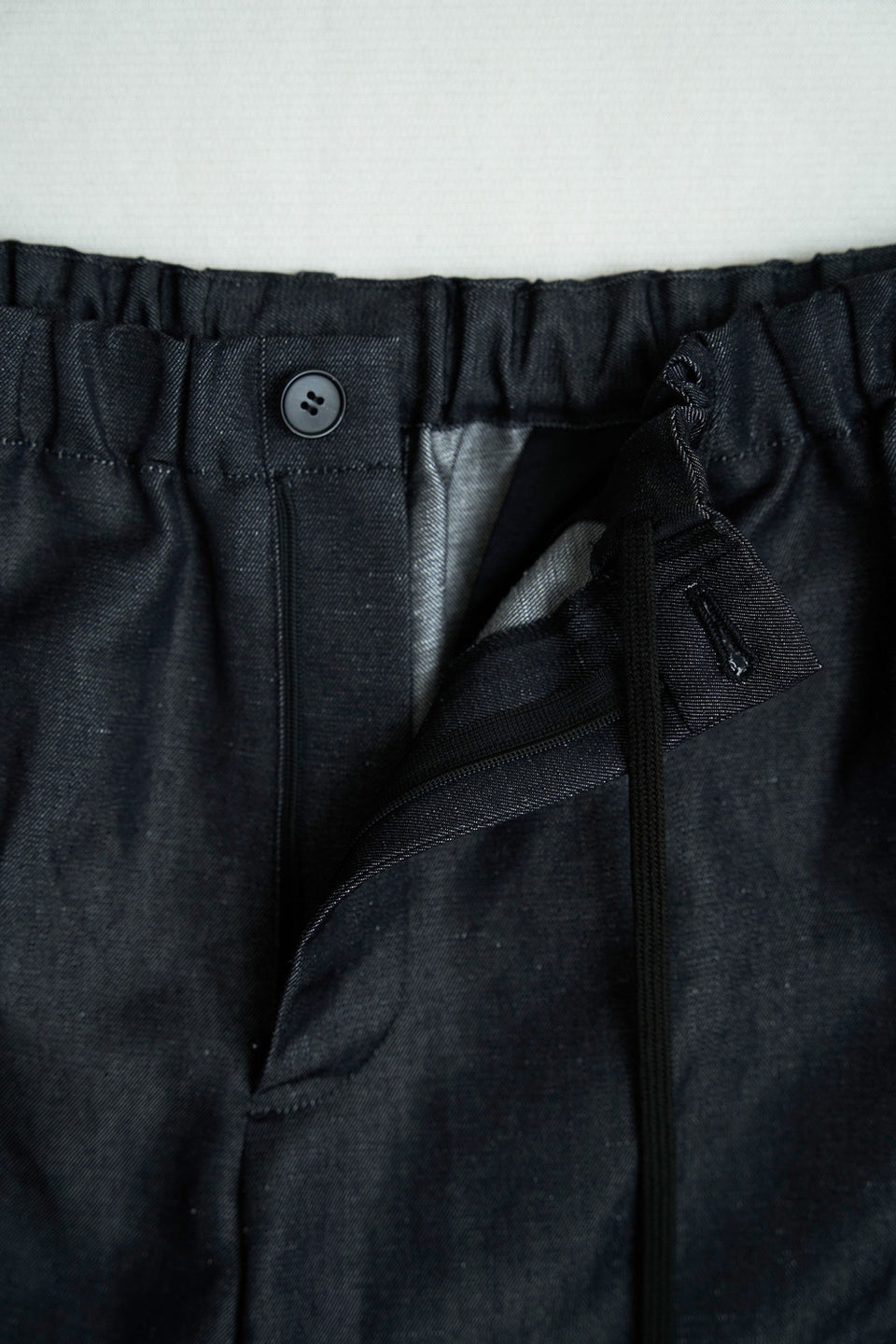 ウールリネンデニム ショーツ