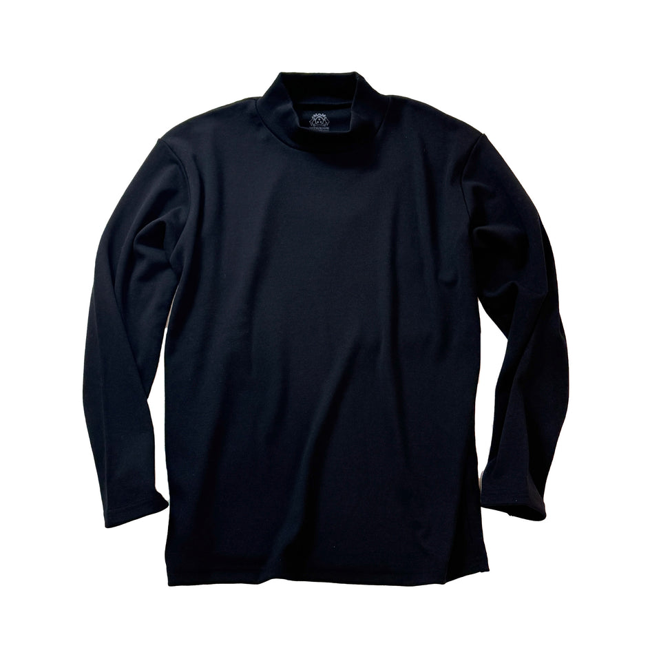 スーパーメリノ モックネックカットソー(ウォッシャブルウール)