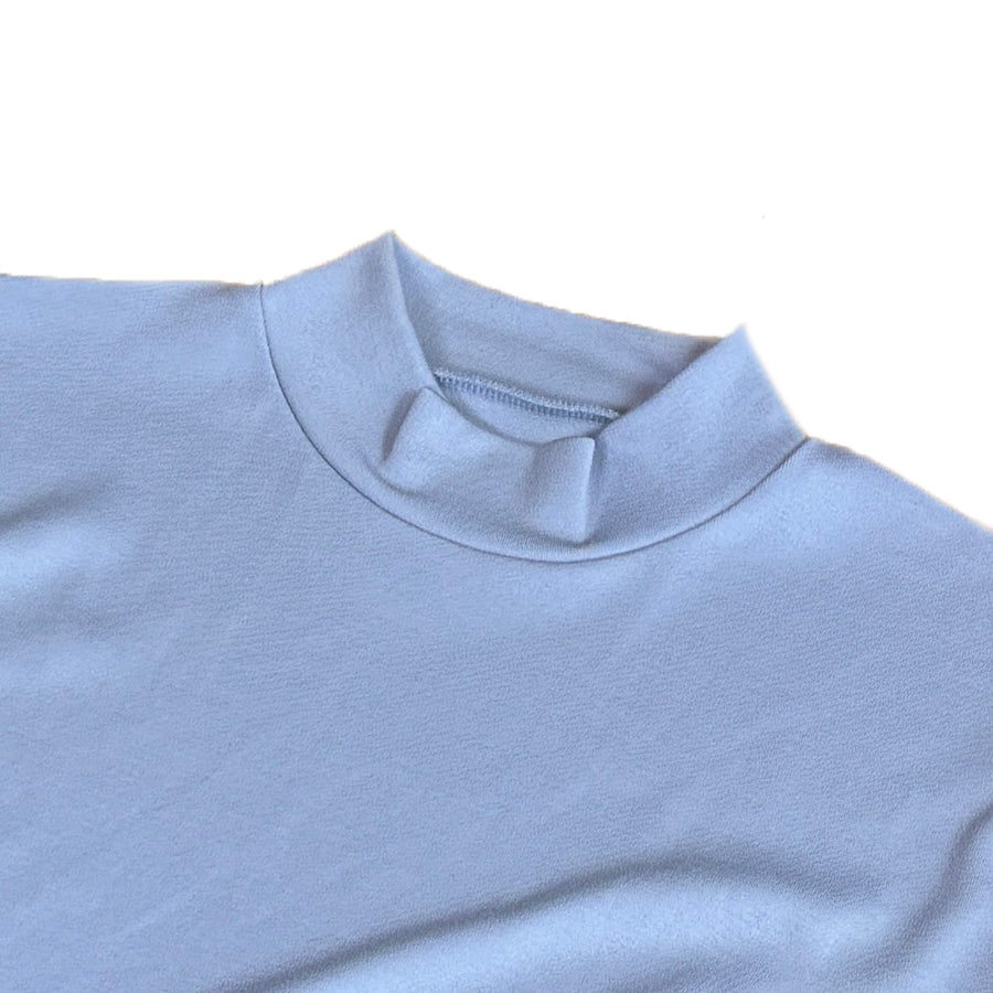 スーパーメリノ モックネックカットソー(ウォッシャブルウール)