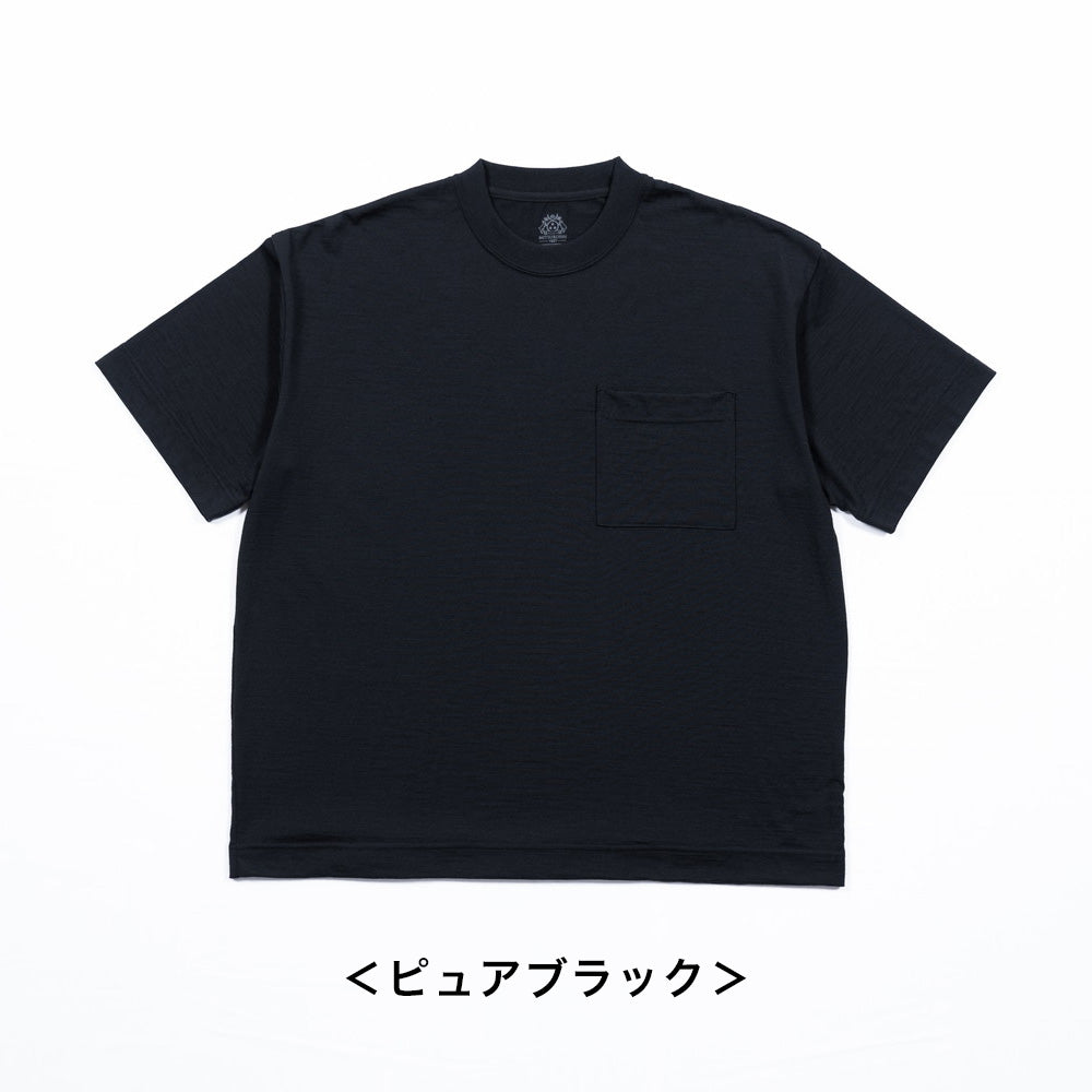 メリノウールTシャツ ビッグシルエット / Super140's / ウォッシャブル