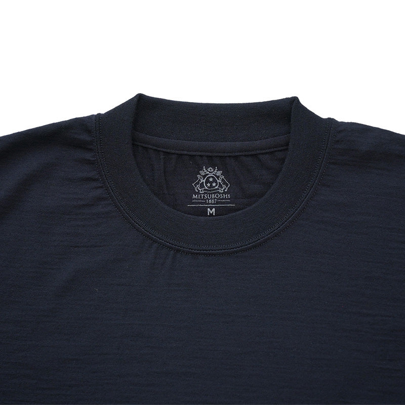 Super140's メリノウール ロングスリーブTシャツ 2025  / ウォッシャブル