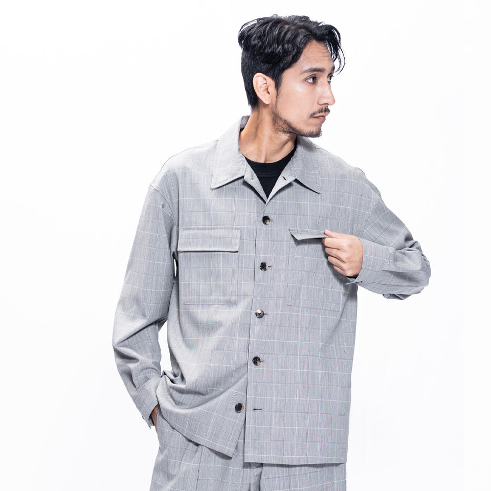 ピュアウール シャツジャケット / Super140's