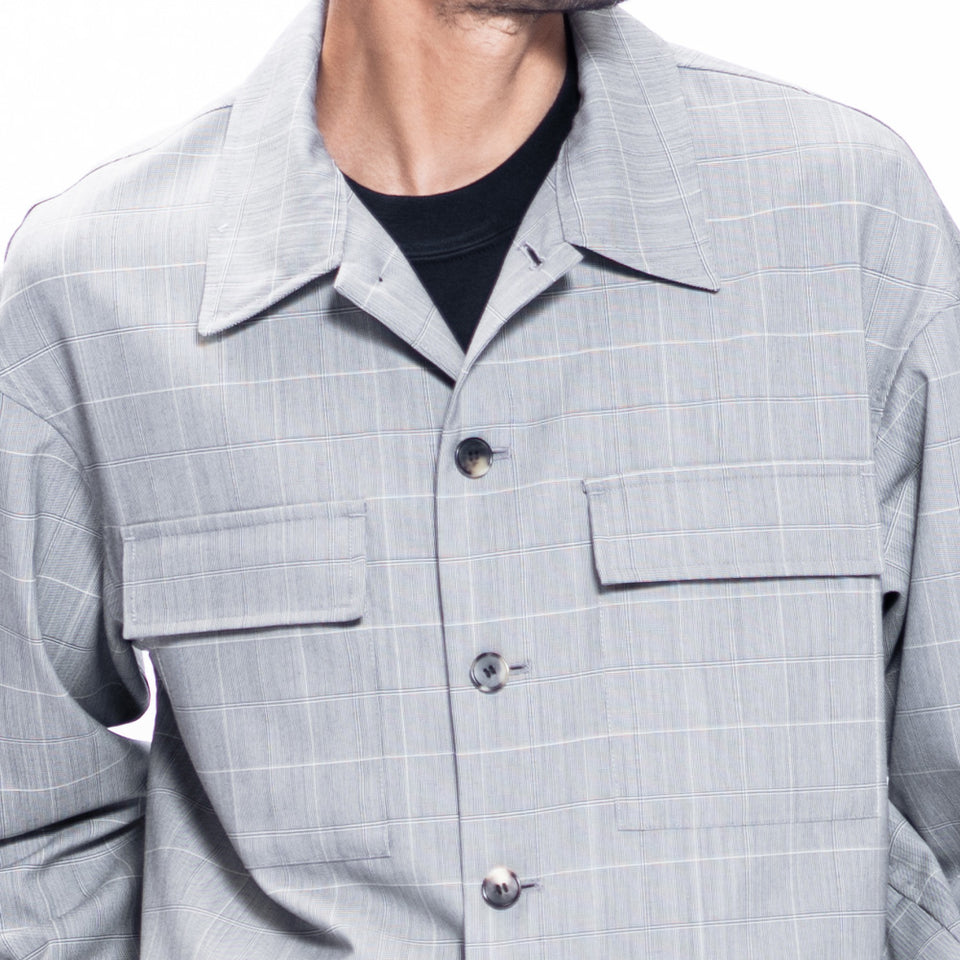 ピュアウール シャツジャケット / Super140's