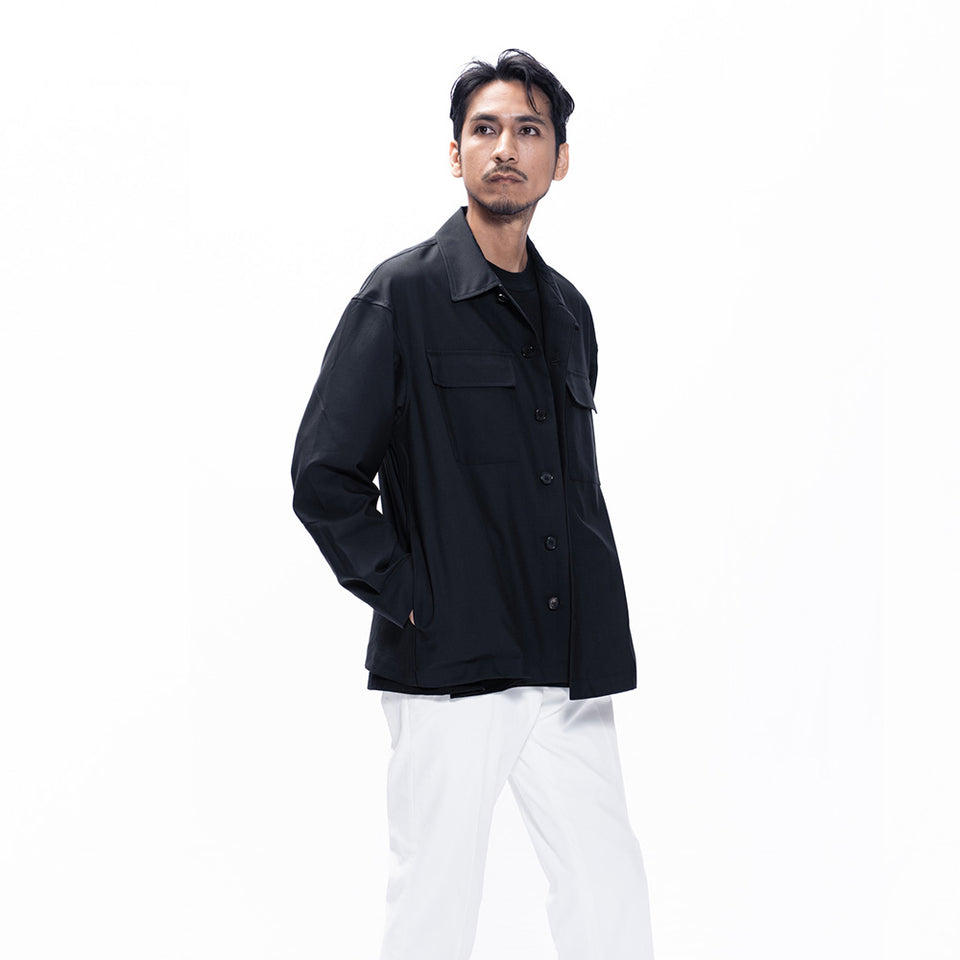 ピュアウール シャツジャケット / Super140's