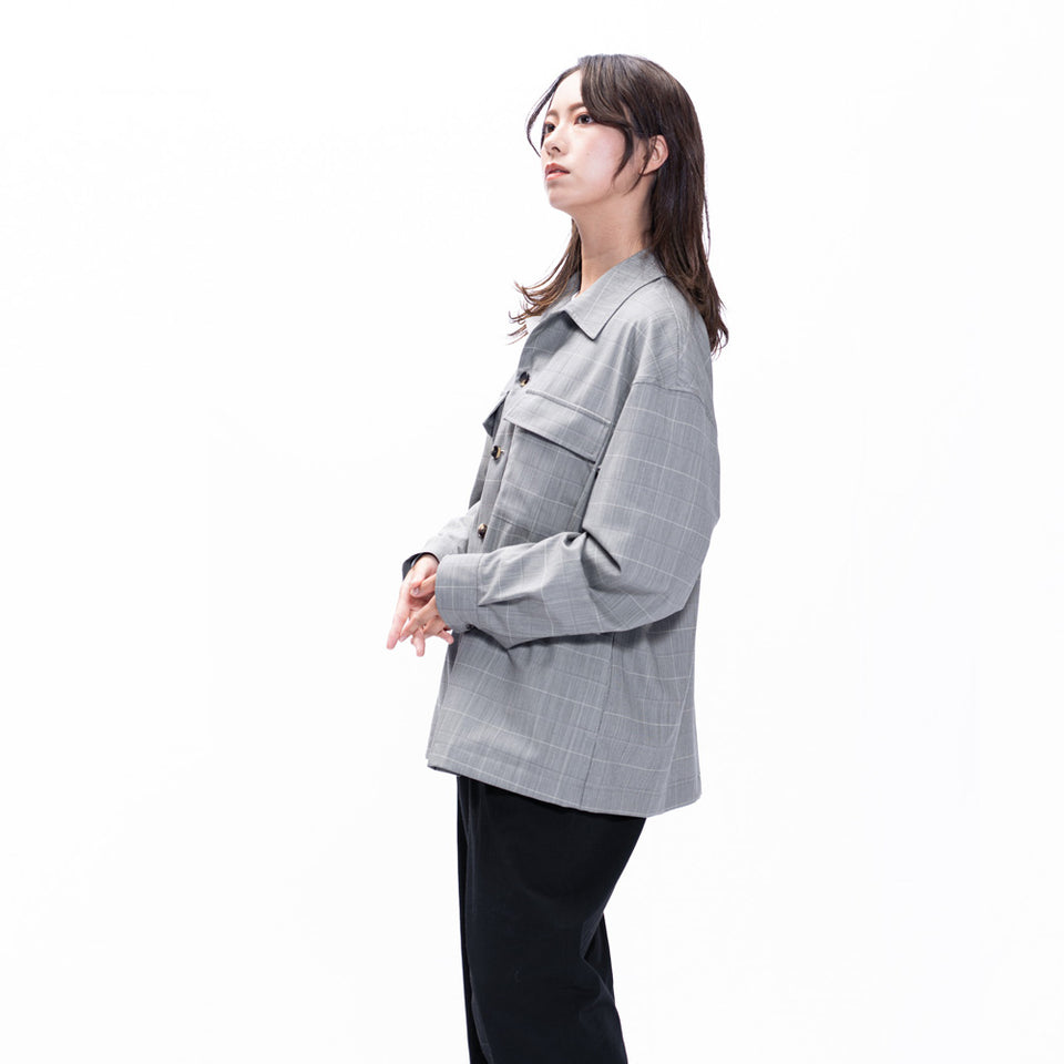 ピュアウール シャツジャケット / Super140's