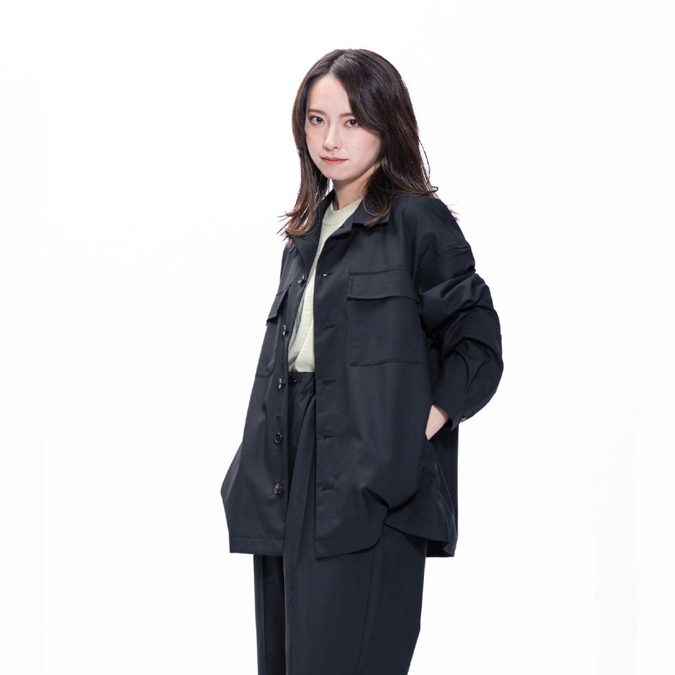 ピュアウール シャツジャケット / Super140's