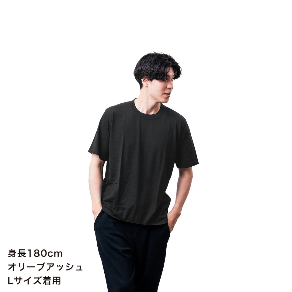 23時間を快適にする メリノウール ショートスリーブ Tシャツ 2025  Super140’s  /  ウォッシャブル