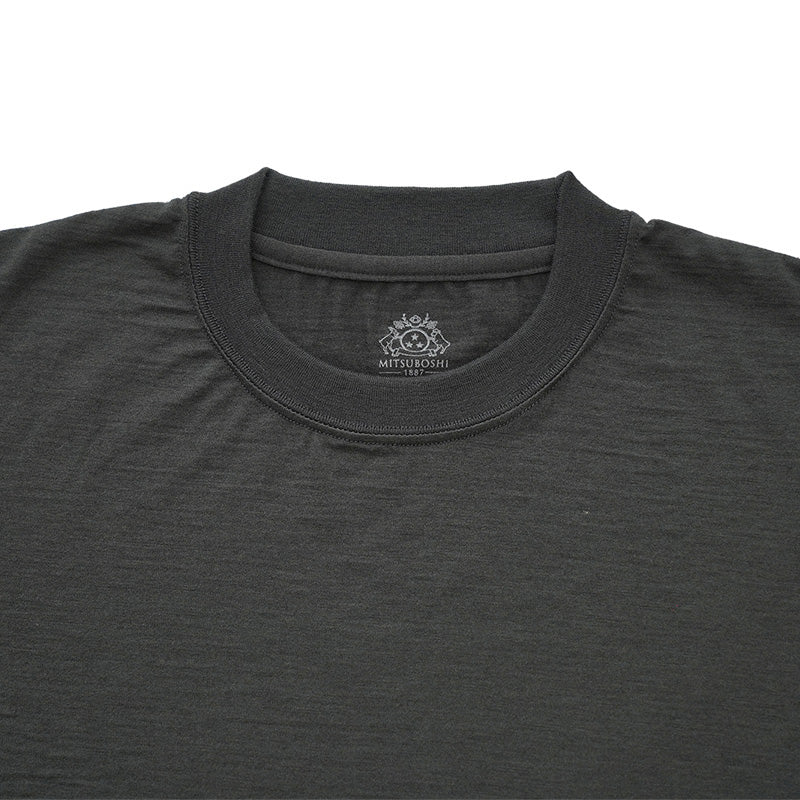 Super140's メリノウール ロングスリーブTシャツ 2025  / ウォッシャブル