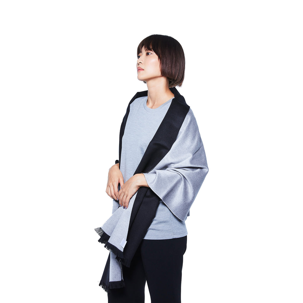 極美品 シルクウール カットソー シルバーラメ トップス