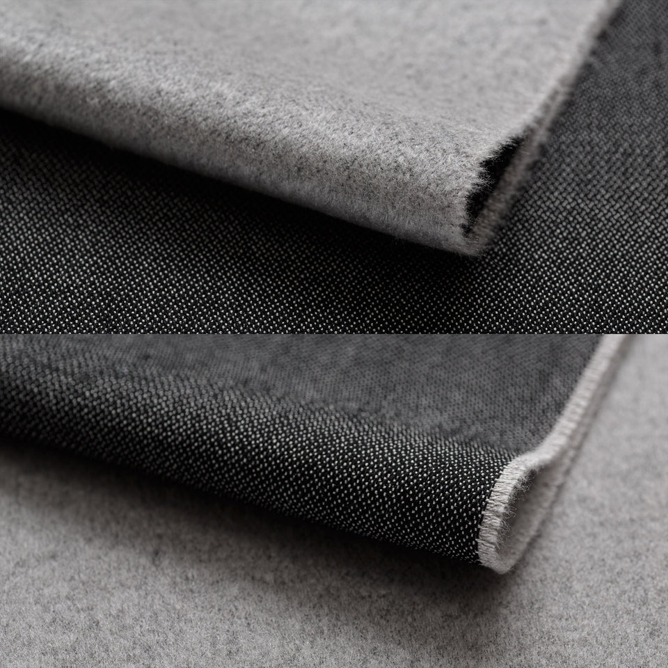 フェザーシルクストールL (シルバー×ブラック)