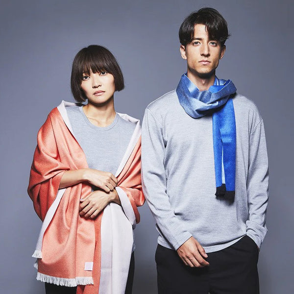 GUCCI ストール　シルクの光沢&ウールでほっこり GUCCI ストールシルクの光沢&ウールでほっこり