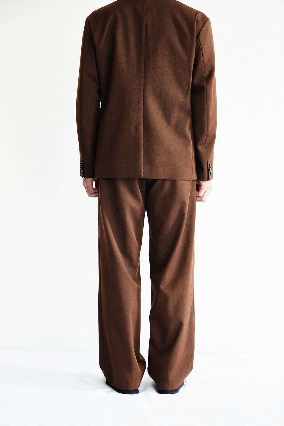 【11月上旬発送予定】ウールギャバジン ワイドパンツ