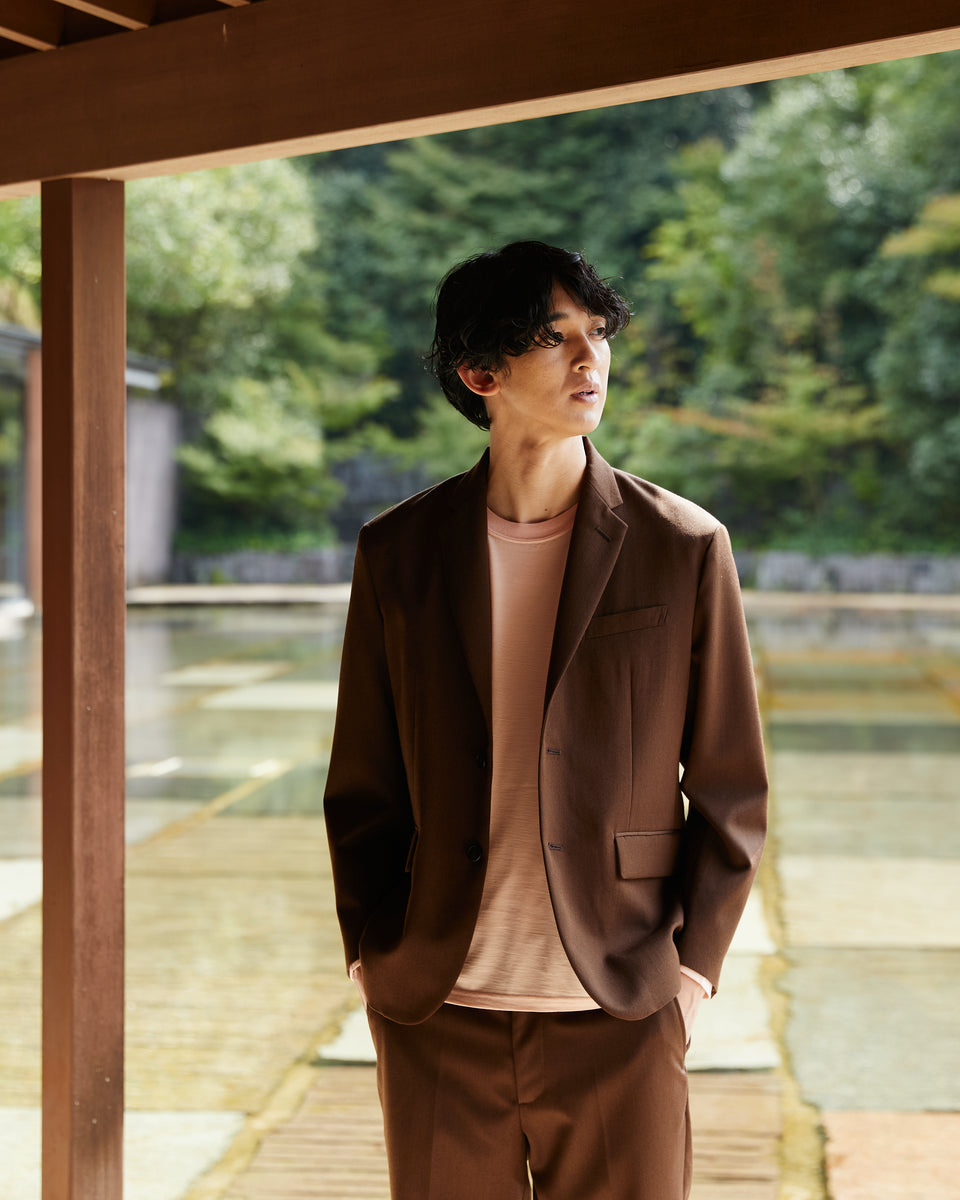 【11月上旬発送予定】 ウールギャバジン テーパードパンツ