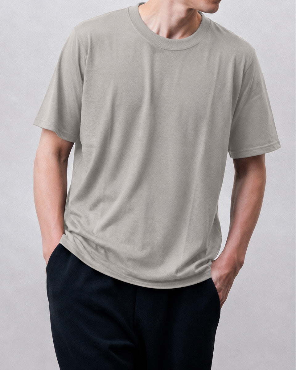 Super140's ウォッシャブルウール 半袖Tシャツ