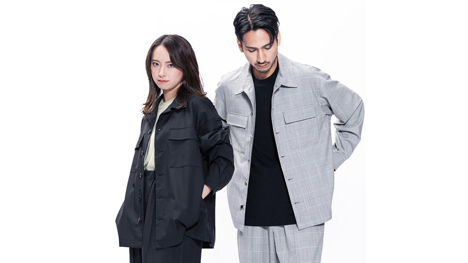 <span class="sp-hide">ピュアウール<br>シャツジャケット</span><span class="pc-hide" style="font-size: 80%">ピュアウール<br>シャツジャケット</span>