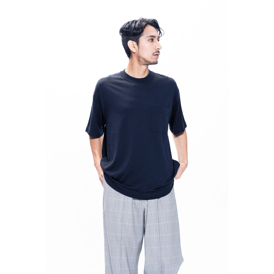 メリノウールTシャツ ビッグシルエット / Super140's / ウォッシャブル
