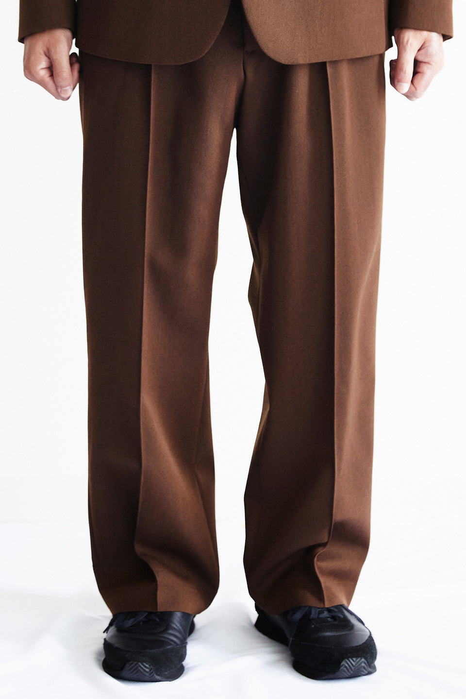 【11月上旬発送予定】ウールギャバジン ワイドパンツ