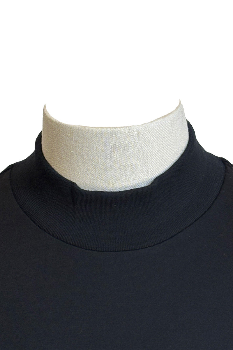 Super140's メリノウール モックネックロングスリーブTシャツ 2026  / ウォッシャブル