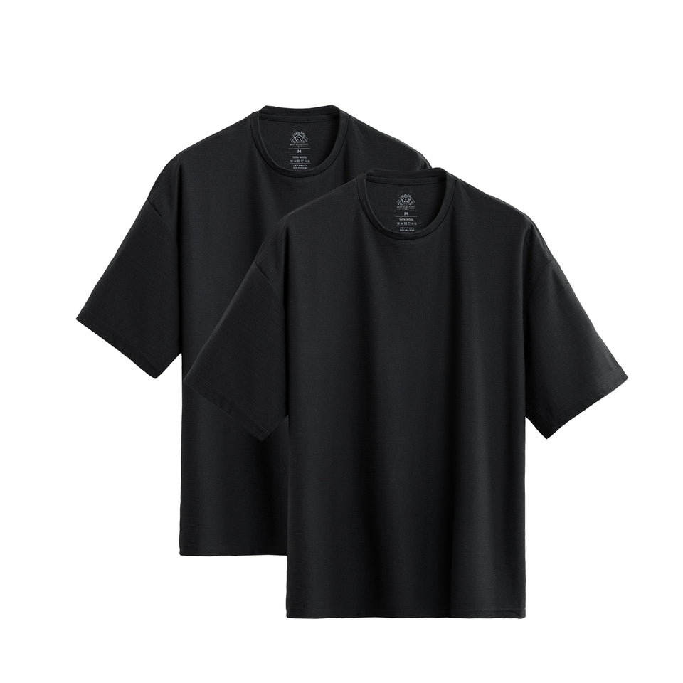 メリノ・ビッグシルエット・Tシャツ 2枚セット（ユニセックス Super140's）