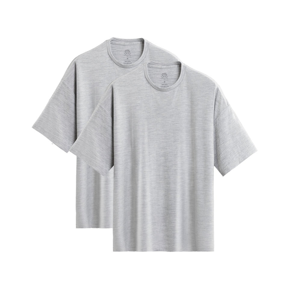 メリノ・ビッグシルエット・Tシャツ 2枚セット（ユニセックス Super140's）