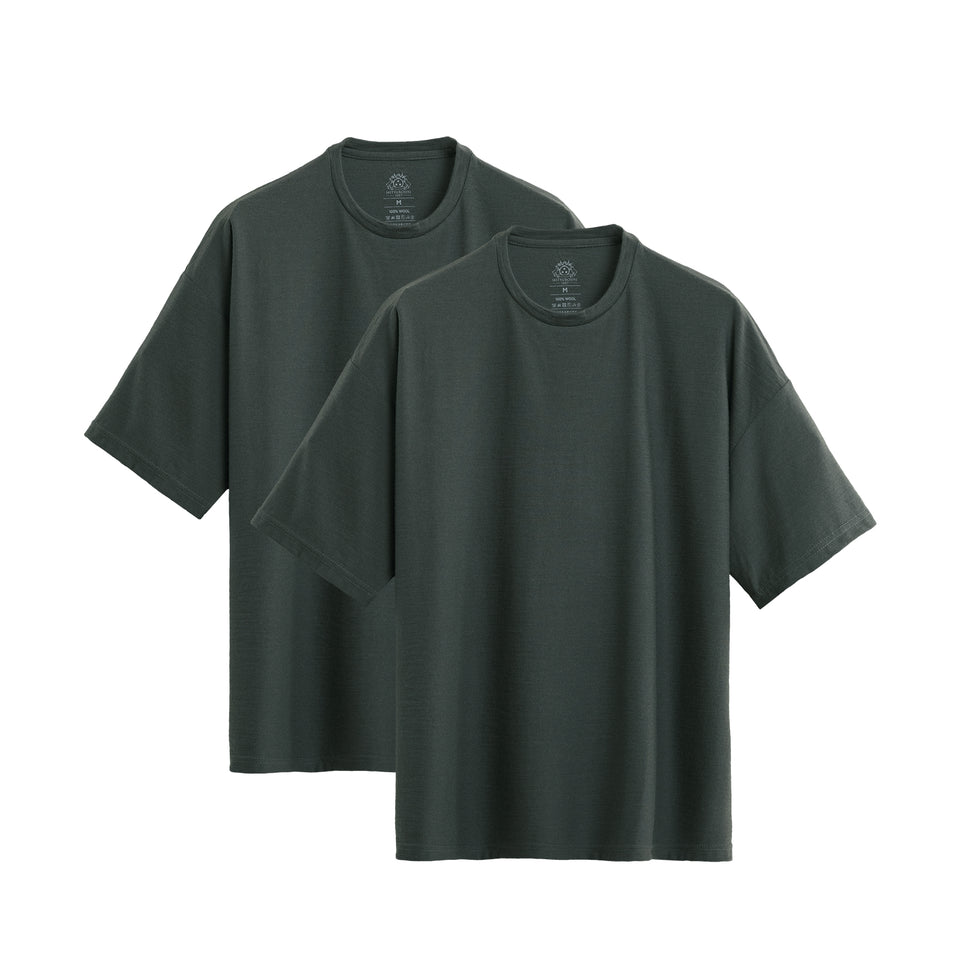 メリノ・ビッグシルエット・Tシャツ 2枚セット（ユニセックス Super140's）