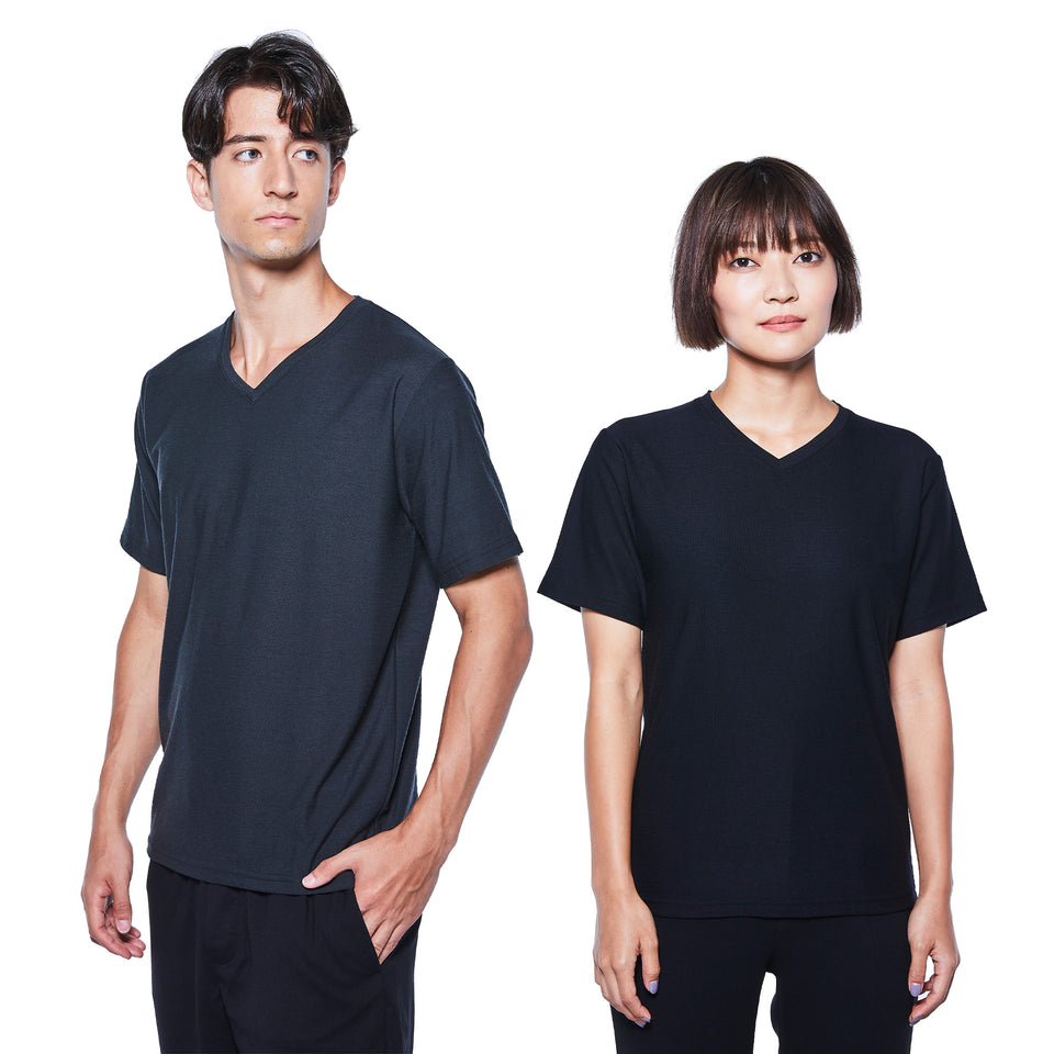 23時間を快適にするメリノTシャツ  （Vネック Super140's）