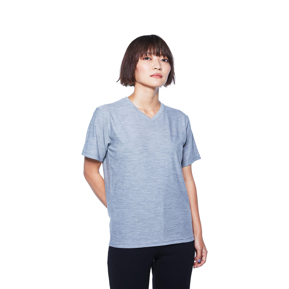 23時間を快適にするメリノTシャツ  （Vネック Super140's）