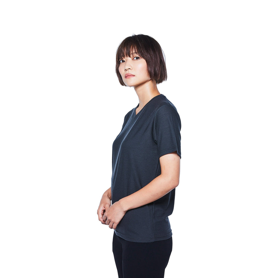 23時間を快適にするメリノTシャツ  2枚セット（Vネック Super140's）