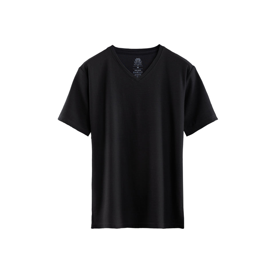 23時間を快適にするメリノTシャツ  （Vネック Super140's）