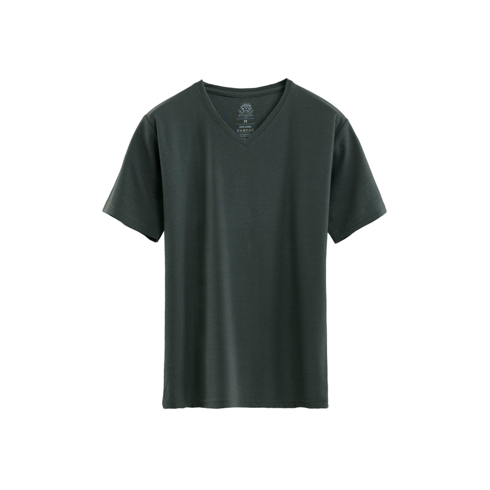 23時間を快適にするメリノTシャツ  （Vネック Super140's）
