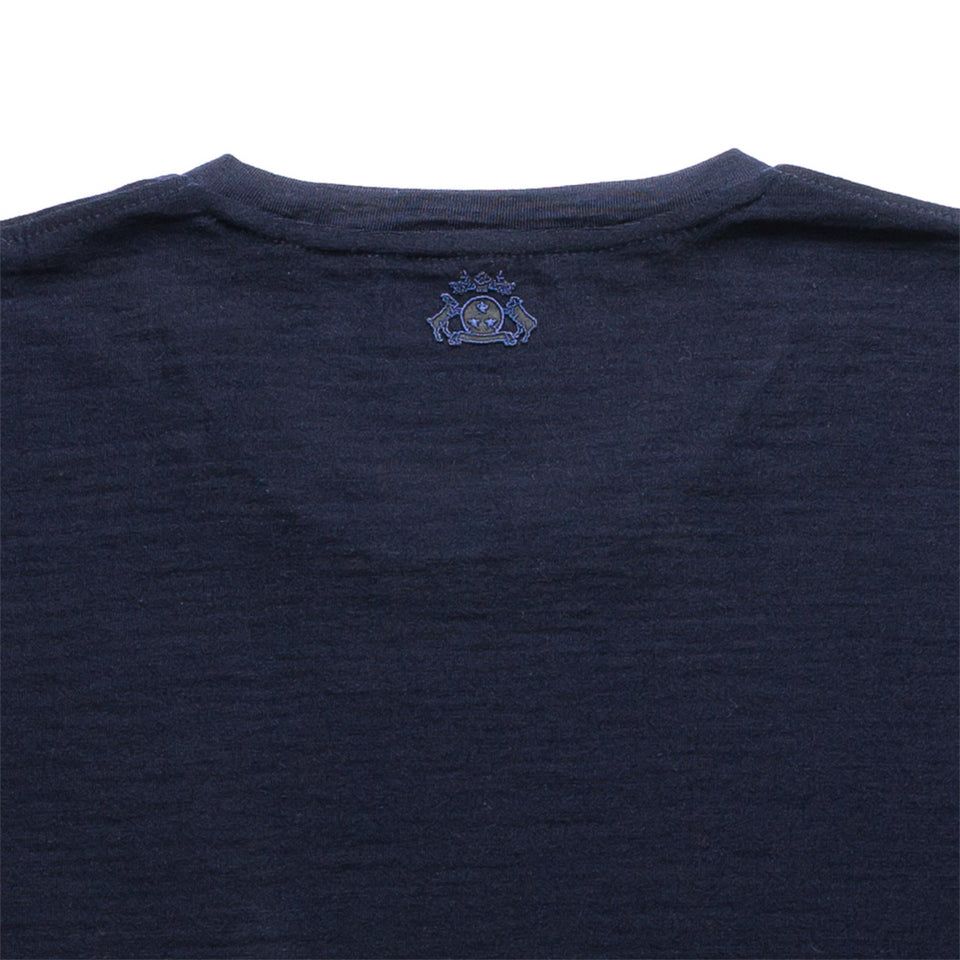 23時間を快適にするメリノTシャツ  （Vネック Super140's）